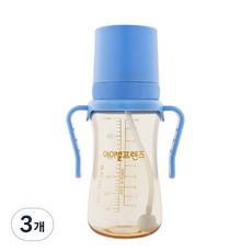 아이별프렌즈 국내 제조 PESU 빨대컵, 다크블루, 3개, 300ml