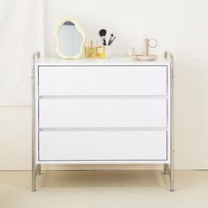 고래가구 오아 미드센추리 모듈 서랍장 800 방문설치, 3단