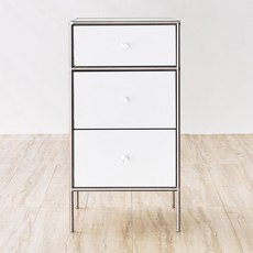 세레나데 모디즈 모듈 거실 수납장 400 서랍형 방문설치, 화이트