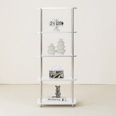 고래가구 단테 미드센추리 사각형 수납 선반 600, 화이트, 5단