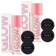 Cledbell Multok 保濕髮光霜 30ml + 粉撲 2p 套裝, 單色, 2組