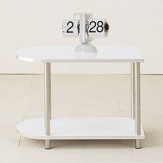 鯨魚傢俱 Dante 中世紀半圓形收納層架 600, 2層, 白色