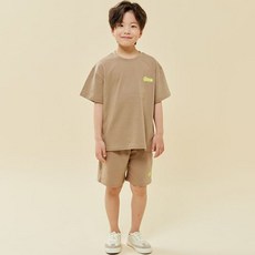 바브키즈 아동용 통기성 밴드 스마일 상하의 세트