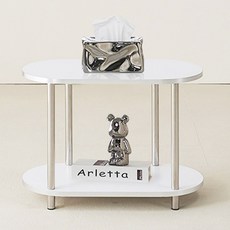 Gorae Gagu Dante 中世紀收納架 橢圓形 600, 白色, 2欄