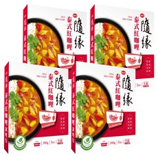 味丹 隨緣 泰式紅咖哩調理包 全素, 4盒