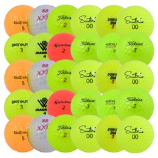 Attack 混合品牌彩色高爾夫球 二手A級球 42.67mm 30入組, 1套, 混色