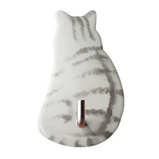 고양이 다목적 후크 걸이, 회색하양이, 1개