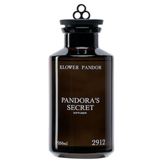 KLOWER PANDOR 擴香瓶 附擴香棒 2912 潘朵拉的秘密, 1個, 250ml, 黑棕色