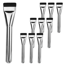 超薄粉底刷 Set 5支 更好掌握 快速上妝不卡粉 大面積均勻刷開, 一字型, 2組