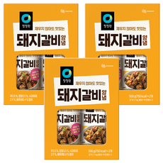 清淨園 韓式排骨醬, 1kg, 3個