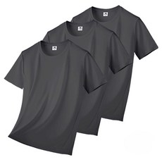 엠씨티 남녀공용 냉감 통기성 기능성 드라이 라운드 쿨링 반팔 티셔츠 3장 세트