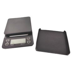 卡特屋 專業版手沖咖啡秤, 3Kg/0.1g, 附電池+隔熱墊, 單一商品, 1組