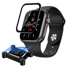 TOTU 拓途 PG-7系列 Apple Watch高清保護貼 適用於38/40/41/42/44/45/49mm, Apple Watch 41mm, 透明 + 黑框, 1個