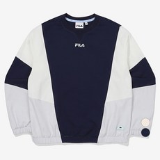 휠라키즈 아동용 하이브리드 소재믹스 맨투맨 FK2POF1105M