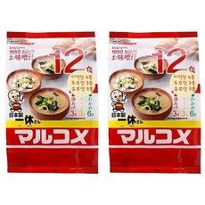 마루코메 잇큐상 즉석미소 12식, 216g, 2개
