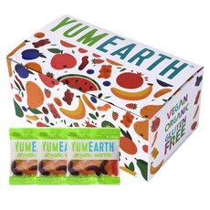 YUMEARTH 水果風味蟲蟲造型軟糖, 芒果+水蜜桃+櫻桃+草莓混合口味, 495g, 1盒