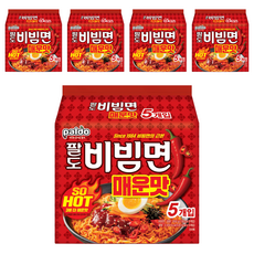 팔도비빔면 매운맛 130g, 25개