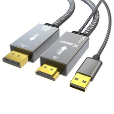 KBEST HDMI TO DP 連接線 4K, 1m, 1個