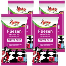 Poliboy 德淨 磁磚專用清潔濕巾 15入 210g, 4個