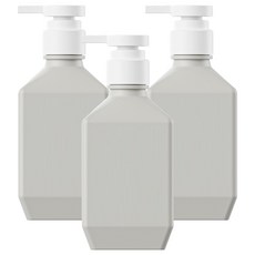 newnlook 波力 洗髮精 沐浴乳 補充瓶 400ml, 灰色, 3個