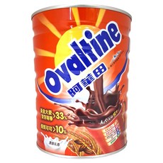Ovaltine 阿華田 營養巧克力麥芽飲品，含21種營養，5種礦物質，7種維生素，8種必需胺基酸，膳食纖維，黃金大麥麥芽精華>33%，優質可可>10%, 800g, 1入, 1罐