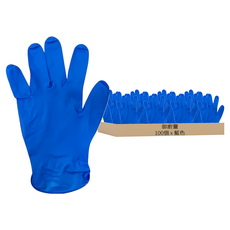 御廚靈 NBR 耐用手套 藍色 100個/盒 加厚版 食品加工 機械組裝 美容美髮, M, 1盒