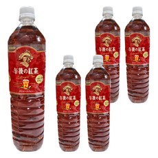 KIRIN 麒麟 午後紅茶 原味紅茶, 採用汀布拉Dimbula茶葉, 帶有玫瑰花般的香氣, 1.5L, 5瓶