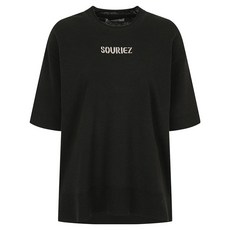 NICE CLAUP 女性字母提花開衩針織上衣