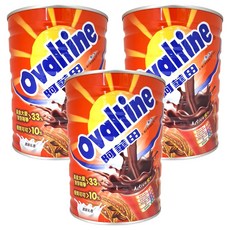 Ovaltine 阿華田 營養巧克力麥芽飲品，含21種營養，5種礦物質，7種維生素，8種必需胺基酸，膳食纖維，黃金大麥麥芽精華>33%，優質可可>10%, 800g, 1入, 3罐