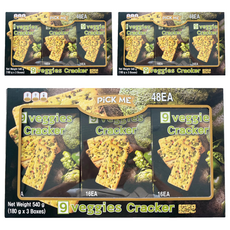 9種蔬菜餅乾, 3個, 540g