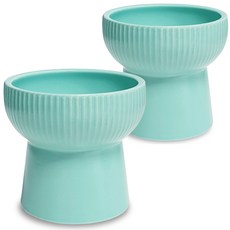 모나지오 반려동물 버티컬라인 도자기 식기, 민트, 1개