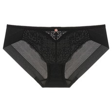 solb 復古玫瑰無痕內褲 SPTD401H, 黑色
