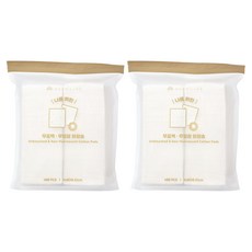 SHE'S LINE 無螢光劑化妝棉, 400件, 2個