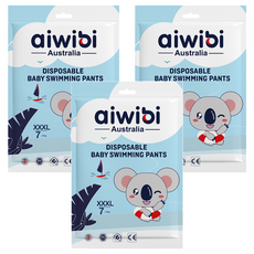aiwibi 愛薇彼 一次性褲型尿布 游泳用 男女通用, XXXL, 3件