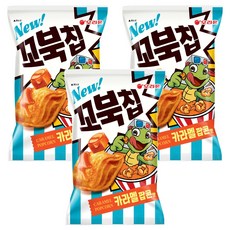 꼬북칩 카라멜팝콘, 72g, 3개