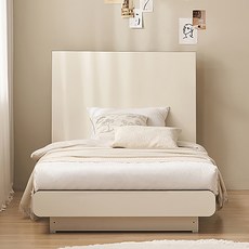 잉글랜더 SAF 모아 평상형 침대 프레임 + 스탠다드 매트리스 세트 방문설치, 베이지(프레임), 베이지(매트리스)