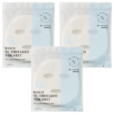 비앙코 생분해 마스크 시트지, 시스루 핏, 3개