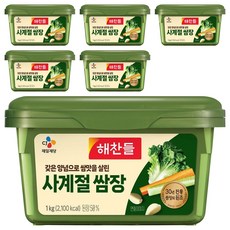 해찬들 사계절 쌈장, 1kg, 6개