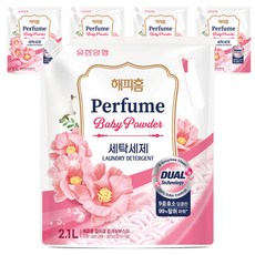 HAPPYHOME Power Gel Fresh Boost 嬰兒爽身粉香 洗衣精 補充包, 5個, 2.1L