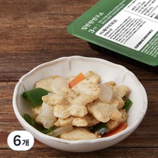 집반찬연구소 야채어묵볶음, 110g, 6개