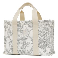 EmonG Toile de Jouy 法式印花尿布包, 灰色