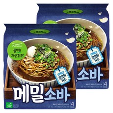 Pulmuone 圃美多 自然乾麵 蕎麥麵, 2個, 464g