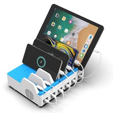 Story Link USB Type-C 6口超高速PD多功能充電器180W SPC-PD6P, 白色, 1個