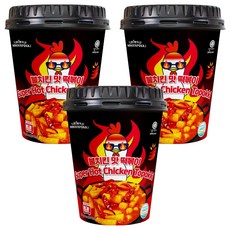 Samsiokki Wonder Tteokbokki 火辣雞肉風味辣炒年糕杯, 120g, 3個