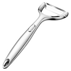 AHOYE 鋅合金蔬果削皮器, 1個, 銀色