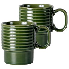 sagaform Coffee & More 咖啡杯 2入組 250ml, 綠色, 2個