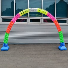 키니가랜드 + 아치세트, 혼합레인보우톤, 1세트