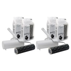 Home&Me 超強力斜切除塵滾輪 手柄本體 + 收納盒 + 補充包6入, 2套