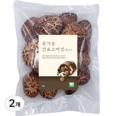 유기농 건표고버섯 동고, 90g, 2개