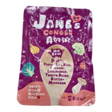 JANE's CONGEE 真的粥 豬肉紫米粥, 150g, 1包